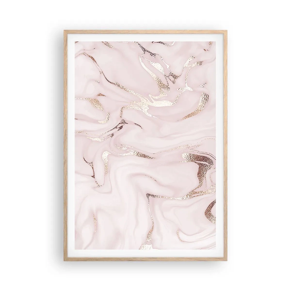 Plakát v rámu světlý dub - V růžovém šílenství - 70x100 cm