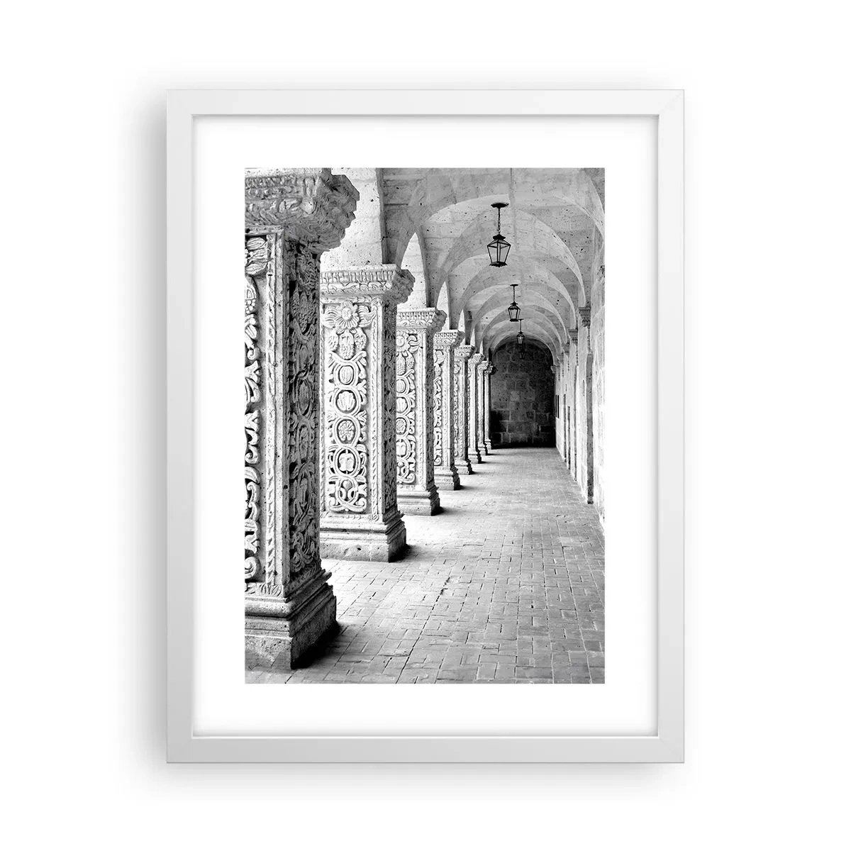 Plakát v bílém rámu - Kam...? - 30x40 cm