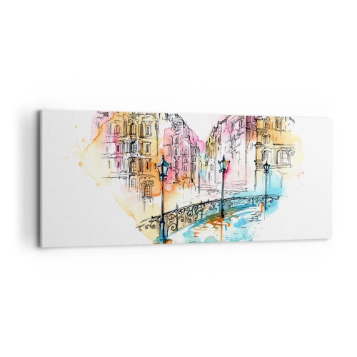 Obraz na plátně - Srdce města - 120x50 cm