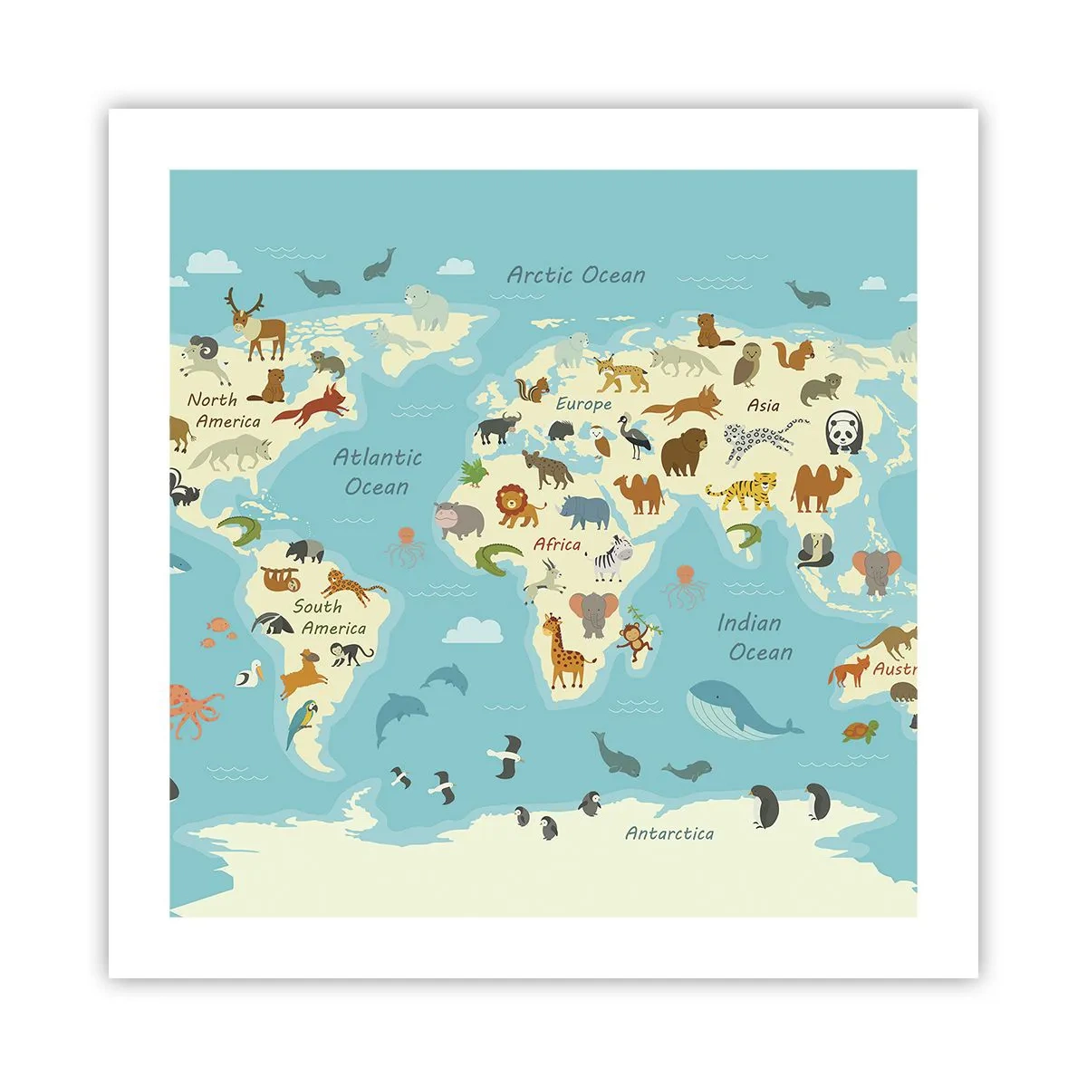 Plakát - Dobří sousedé - 50x50 cm