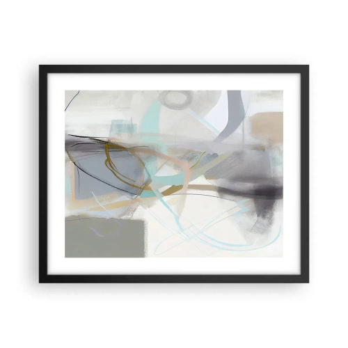 Plakát v černém rámu - Mlhavá abstrakce - 50x40 cm