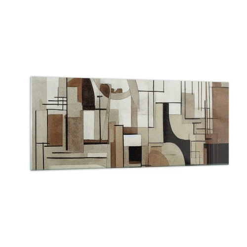 Obraz na skle - Městská krajina 2.0 - 100x40 cm