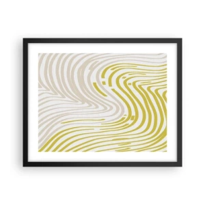 Plakát v černém rámu - Kompozice s mírným ohybem - 50x40 cm
