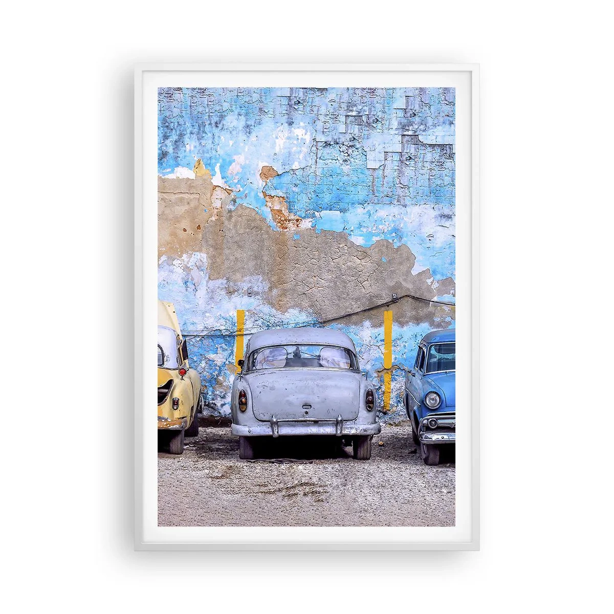 Plakát v bílém rámu - Setkání veteránů - 70x100 cm