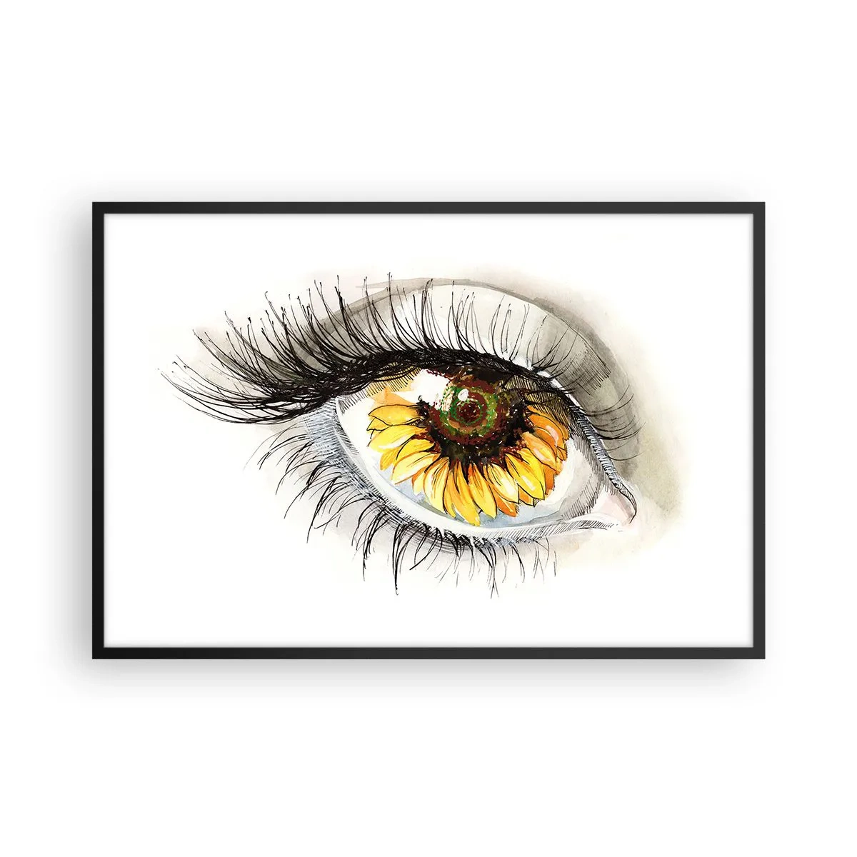 Plakát v černém rámu - Pohled žhavý jako léto - 91x61 cm