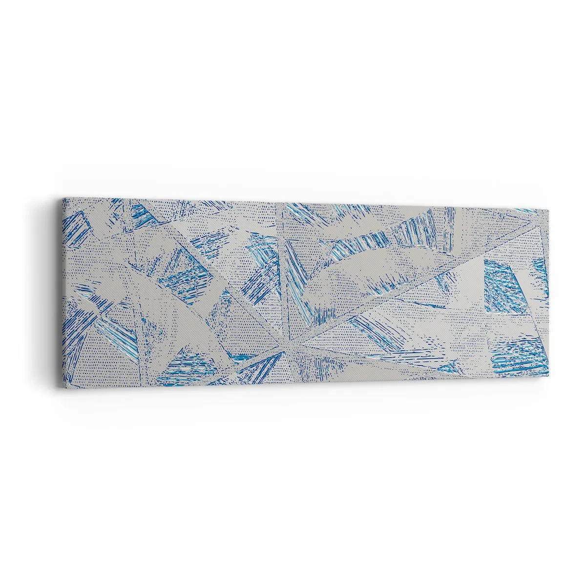 Obraz na plátně - V šedomodrém labyrintu - 90x30 cm