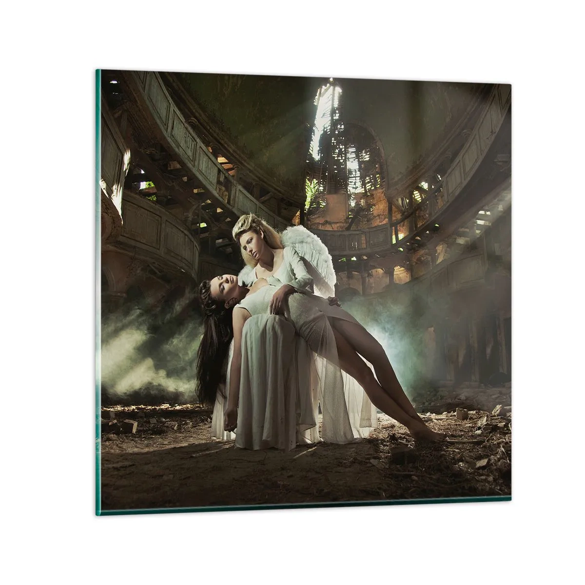 Obraz na skle - Duch starého divadla - 60x60 cm