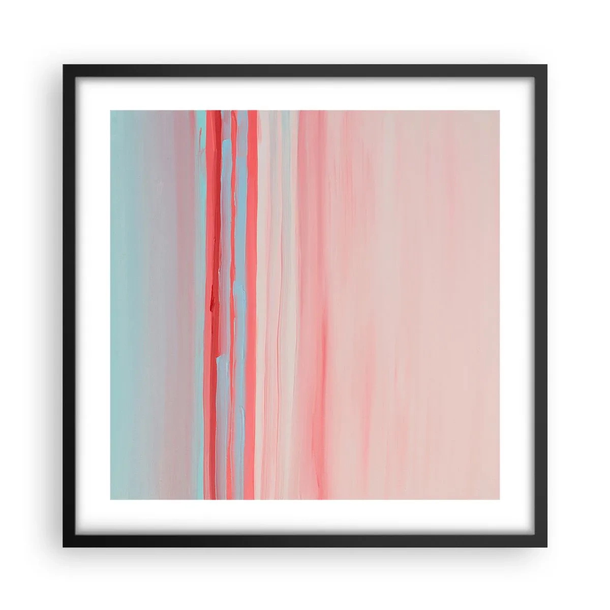 Plakát v černém rámu - Abstrakce za úsvitu - 50x50 cm