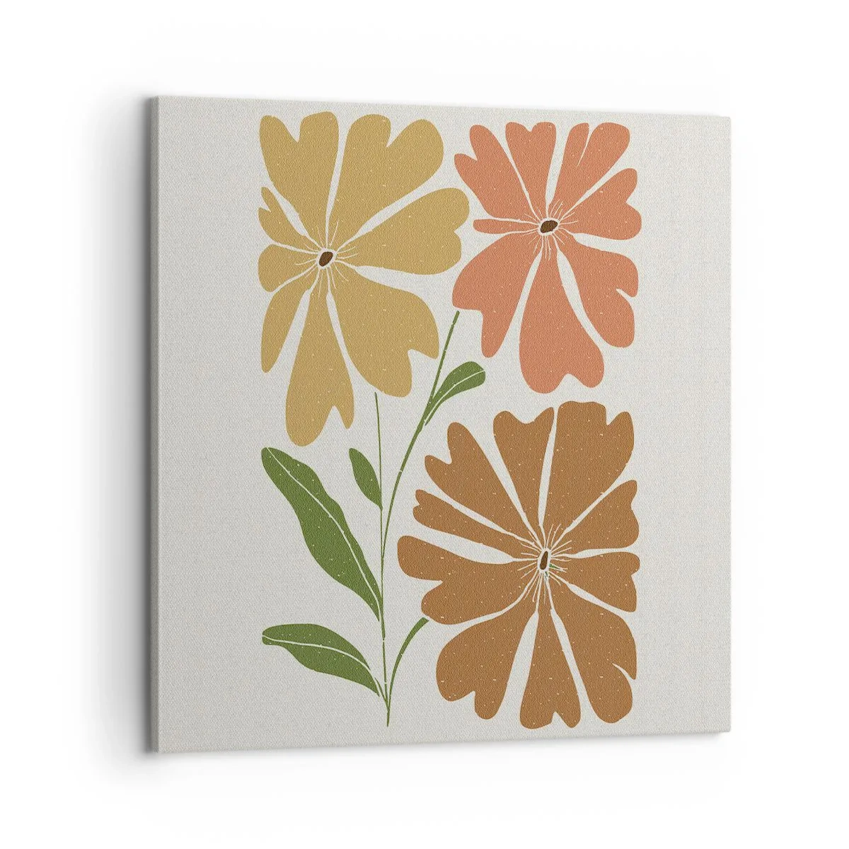 Obraz na plátně - Příroda a geometrie - 60x60 cm