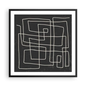 Plakát v černém rámu - Není to tak jednoduché - 60x60 cm