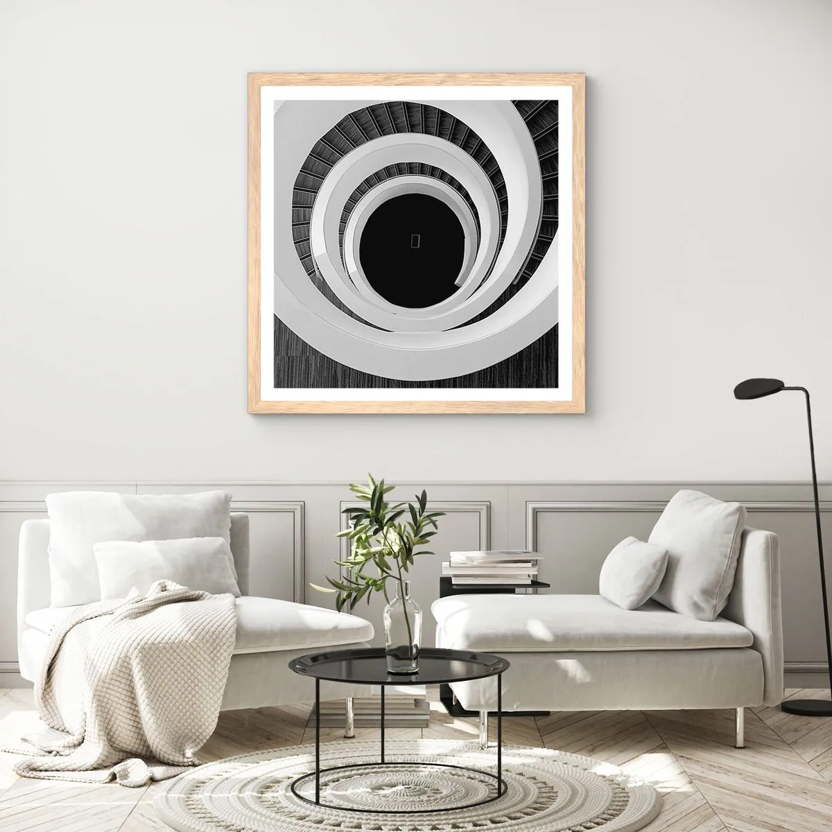 Plakát v rámu světlý dub - K podstatě věcí - 60x60 cm