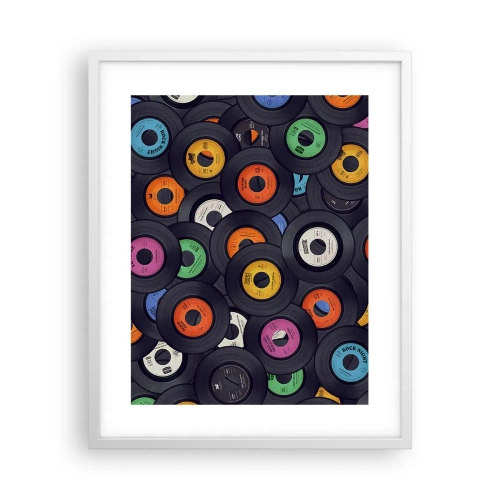 Plakát v bílém rámu - Barvy klasiky - 40x50 cm