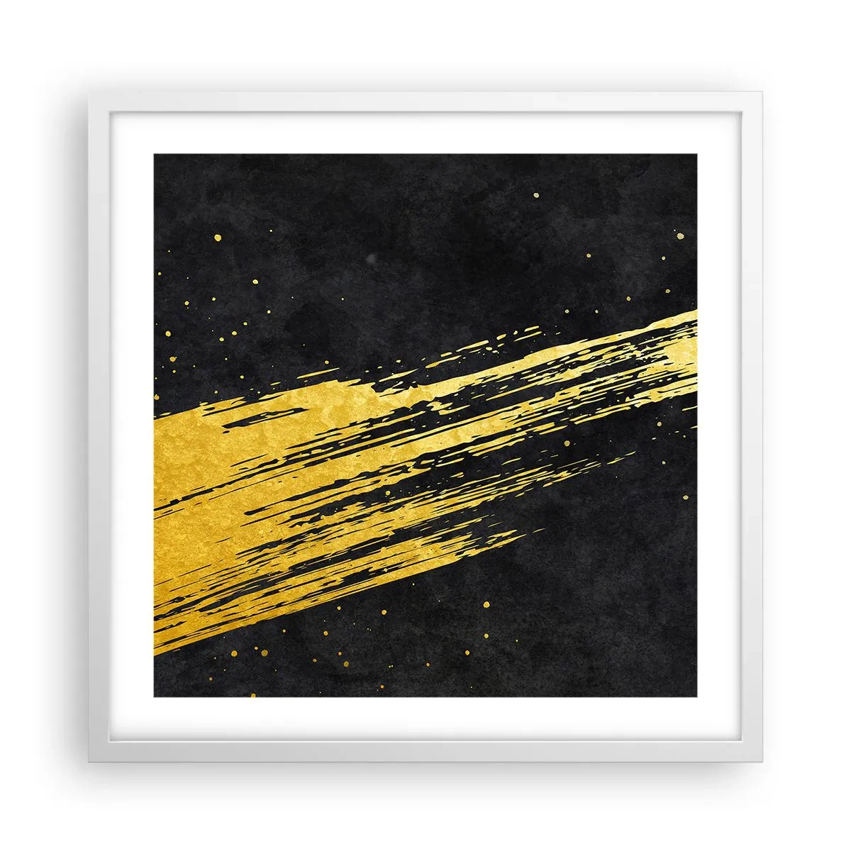 Plakát v bílém rámu - Skok do hyperprostoru - 50x50 cm