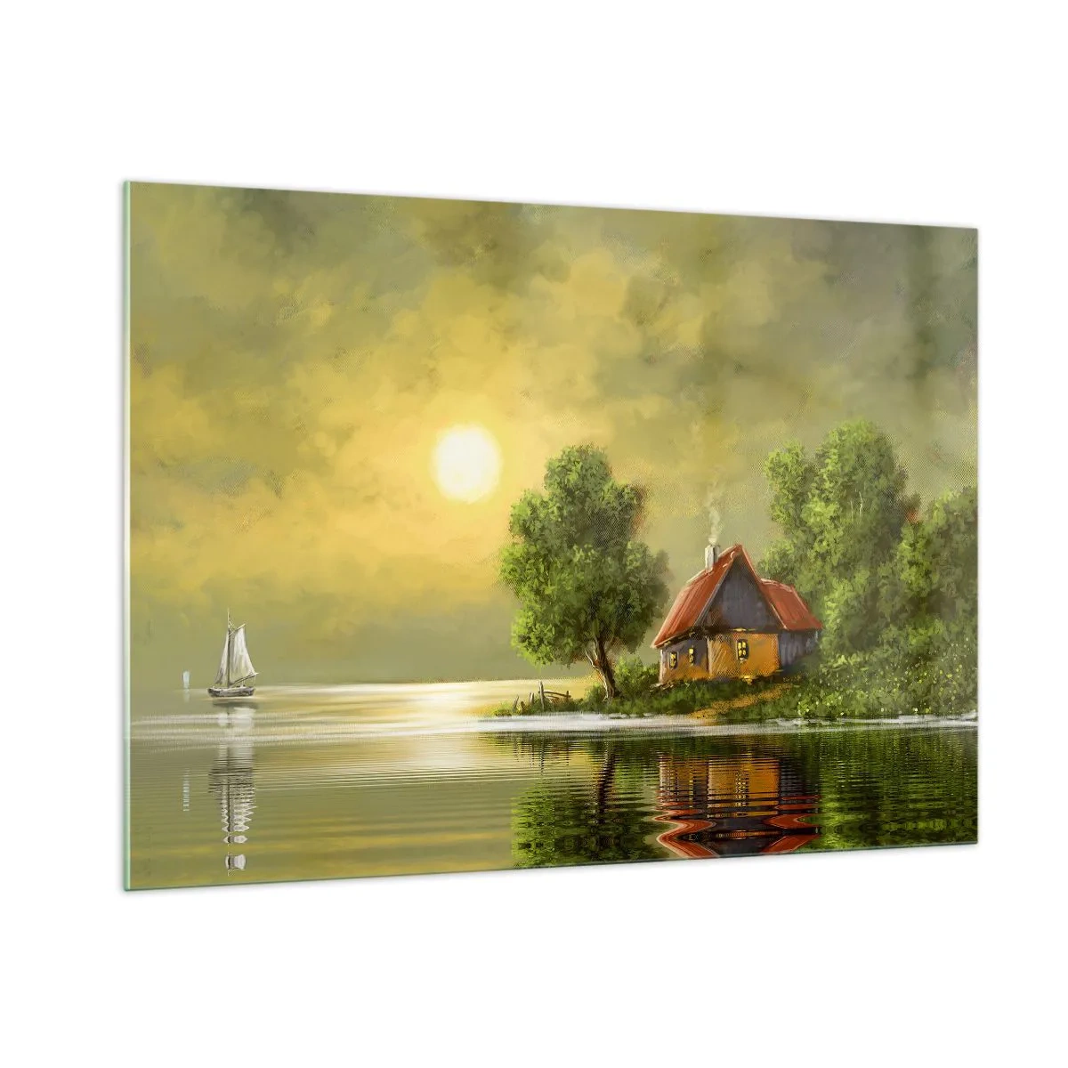 Obraz na skle - Krásně, jako z obrázku - 100x70 cm