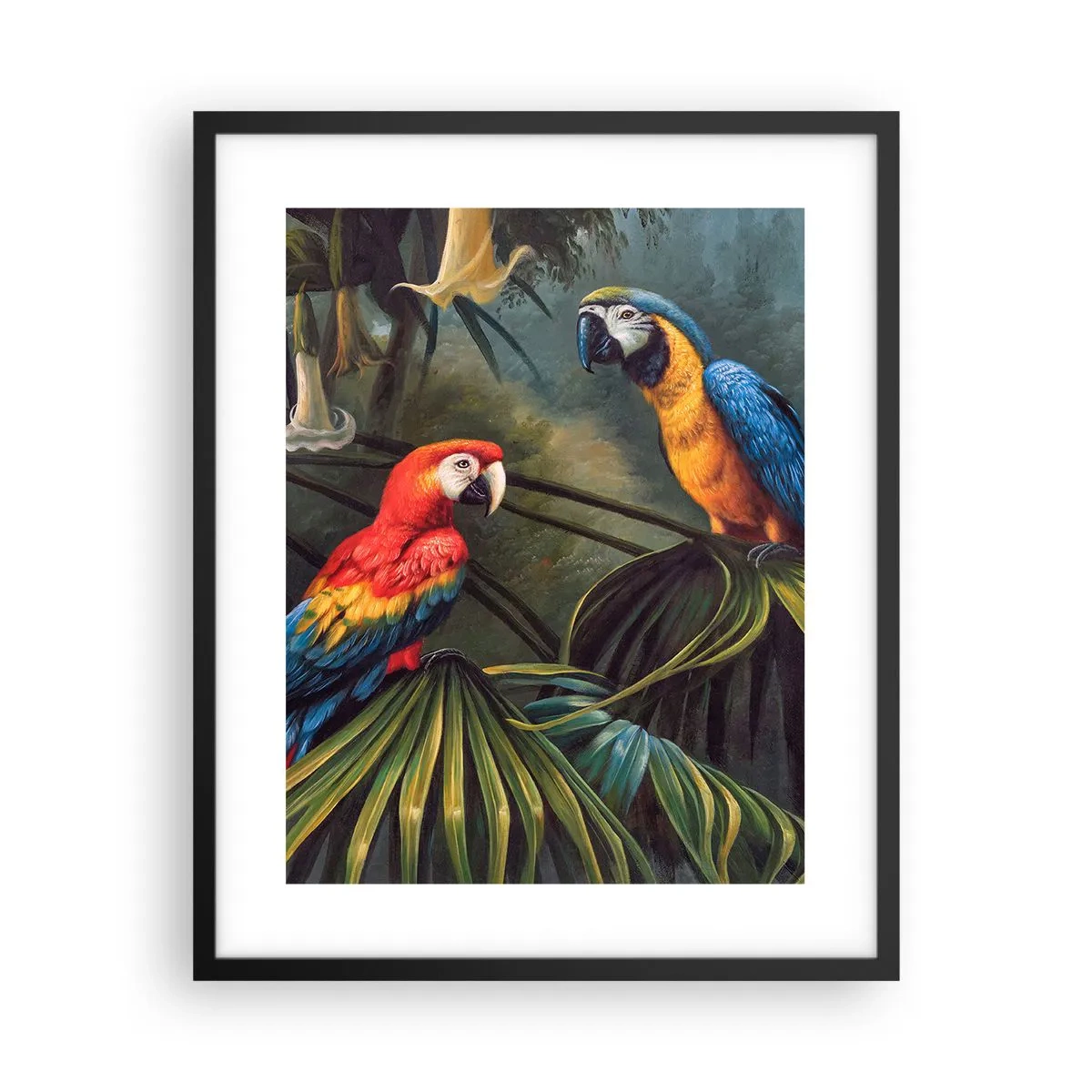 Plakát v černém rámu - Romantismus v tropech - 40x50 cm