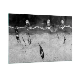 Obraz na skle - Ještě na břehu… - 120x80 cm