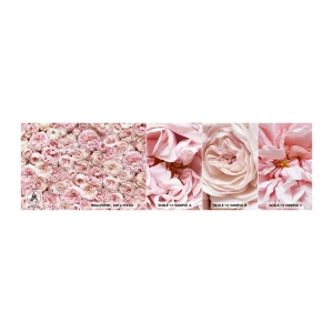 Vzor Fototapety Samolepicí Deluxe Sticker - Vydlážděná růžemi - Květiny, Pastel, Růže - 100x30 cm