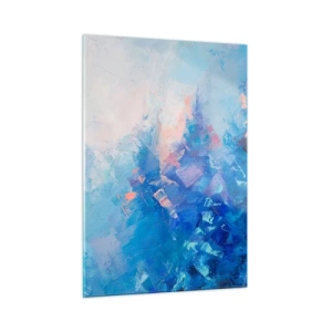 Obraz na skle - Zimní abstrakce - 50x70 cm