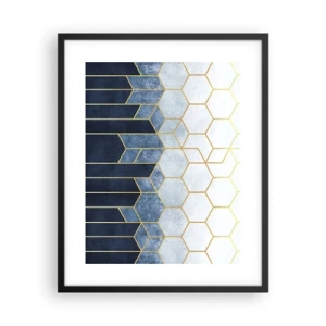 Plakát v černém rámu - Kompozice v synkopickém rytmu - 40x50 cm