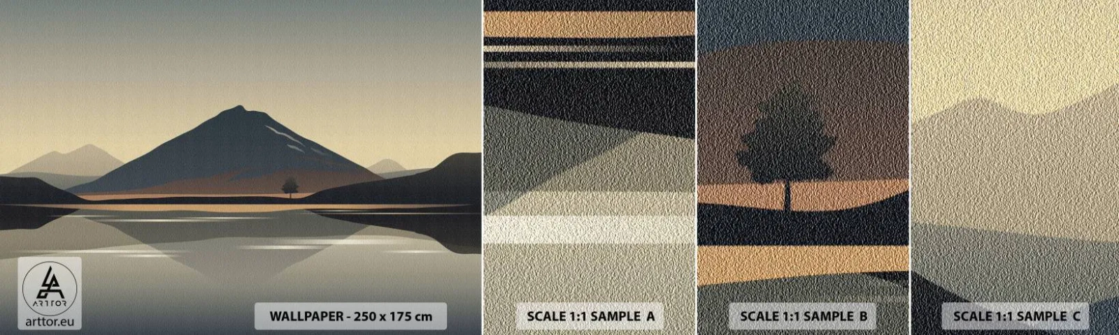 Fototapeta Vzorek Standard Eco - Zrcadlový odraz - Ledovec, Kus, Krajina - 100x30 cm