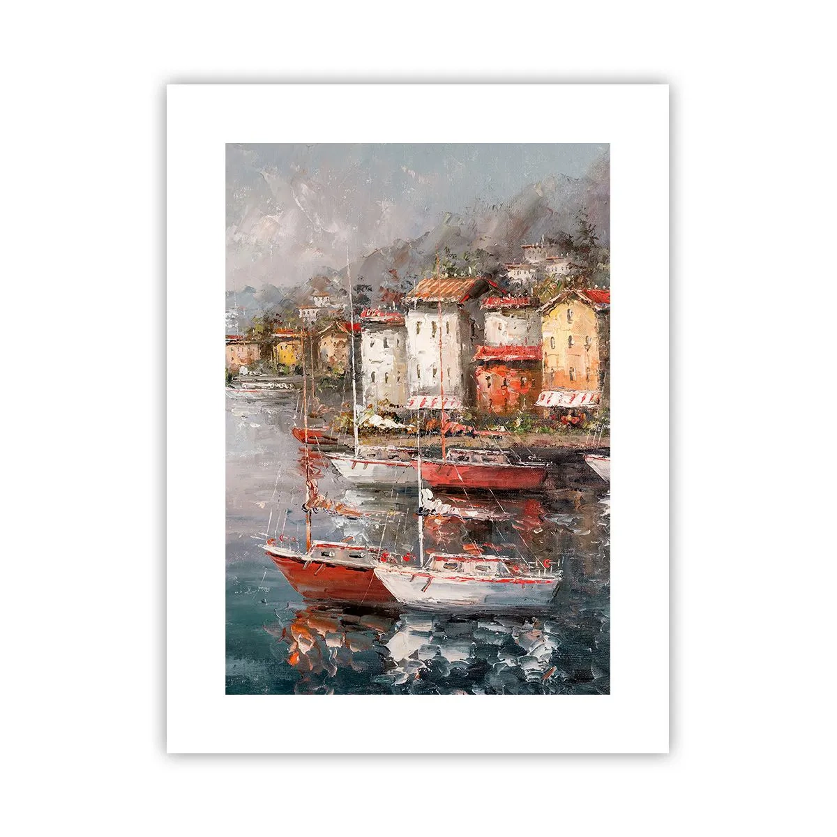 Plakát - Romantický přístav - 30x40 cm