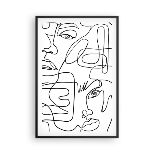 Plakát v černém rámu - Ve spletených emocích - 61x91 cm