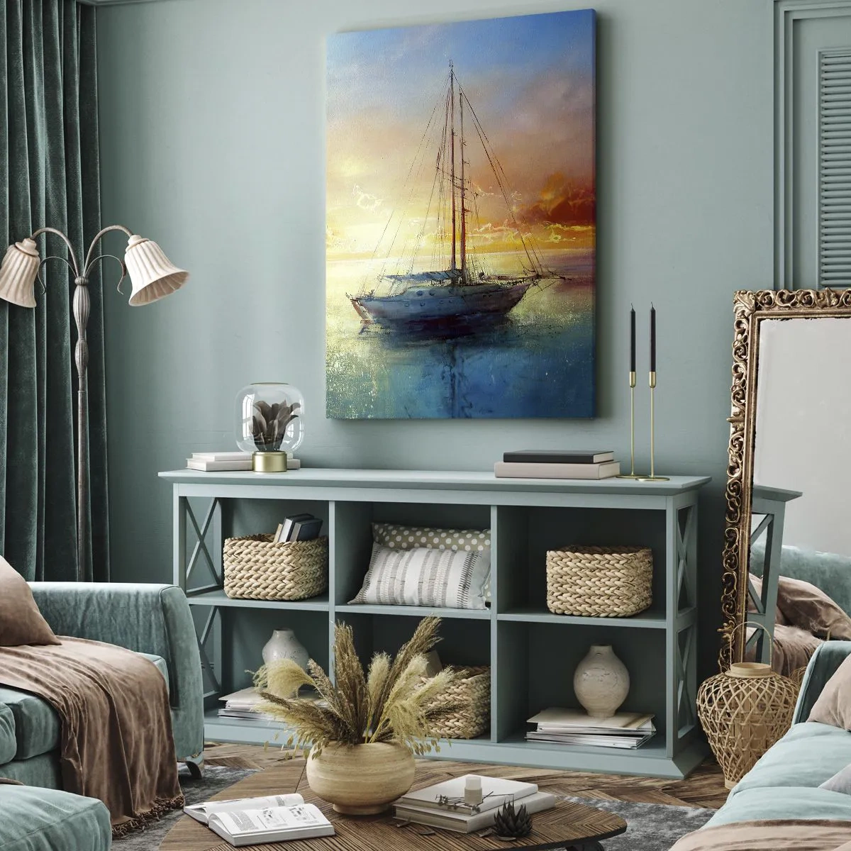 Obraz na plátně - Ve zlatém zálivu - 70x100 cm