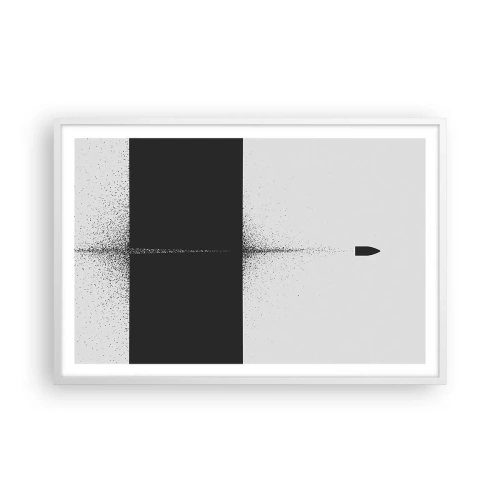 Plakát v bílém rámu - Přímo k cílu - 91x61 cm