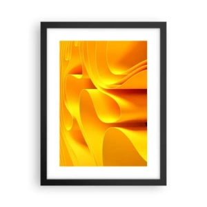 Plakát v černém rámu - Jako sluneční vlny - 30x40 cm