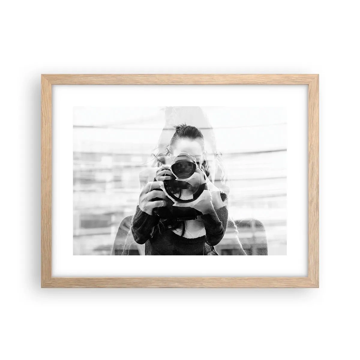 Plakát v rámu světlý dub - Tvůrce a materiál - 40x30 cm