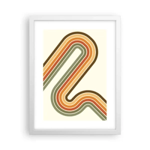 Plakát v bílém rámu - Kličkování do cíle - 30x40 cm