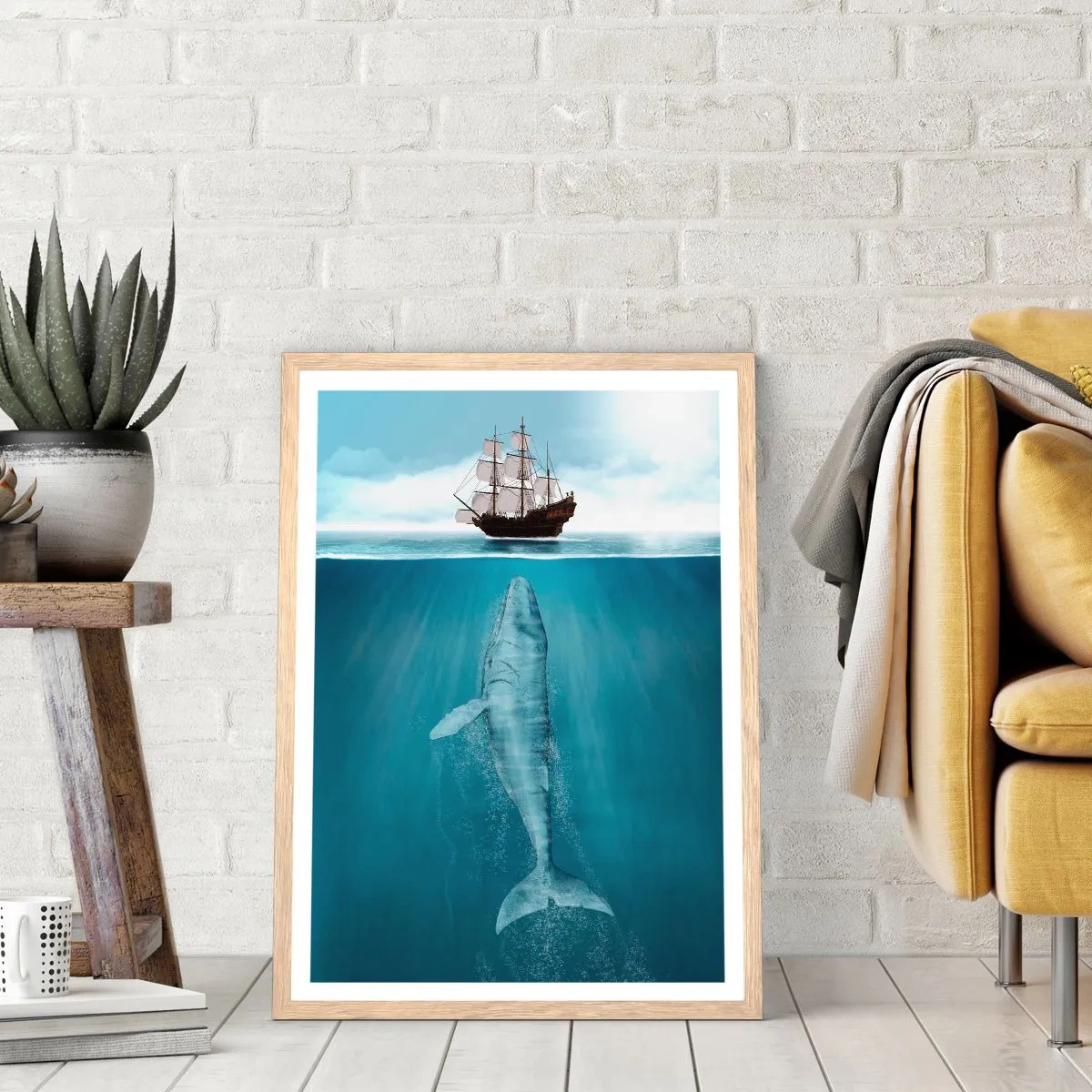 Plakát v rámu světlý dub - Lepší nevědět - 50x70 cm