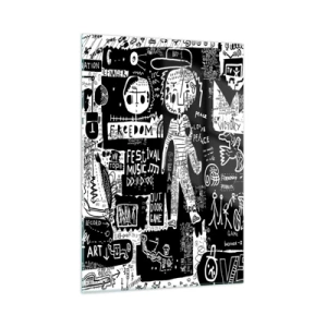 Obraz na skle - Práva a radosti duševního mládí - 50x70 cm