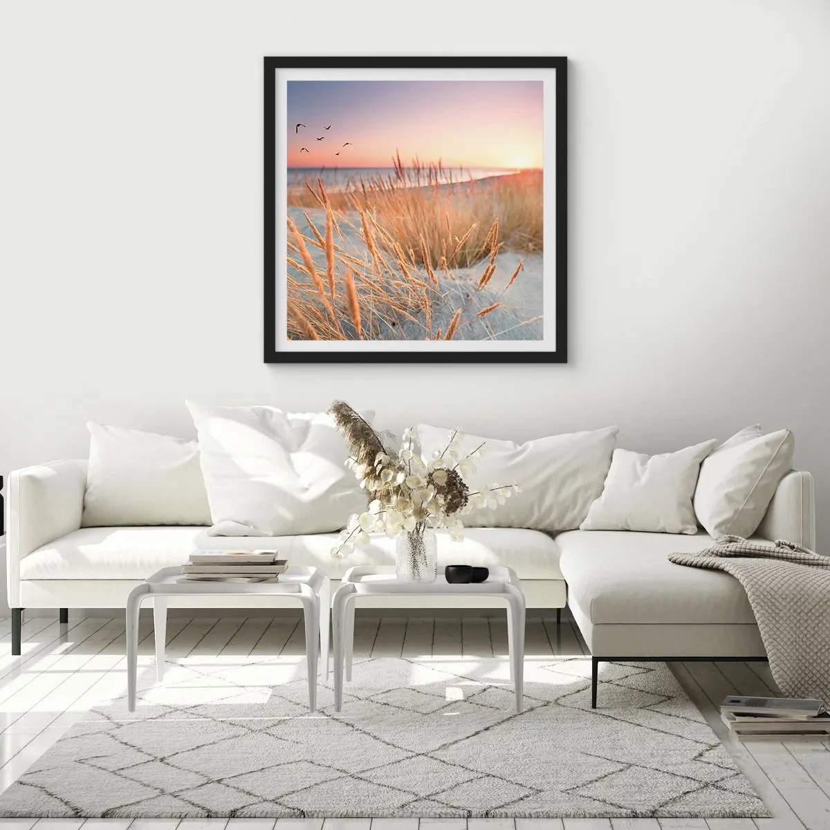 Plakát v černém rámu - Baltská ukolébavka - 60x60 cm