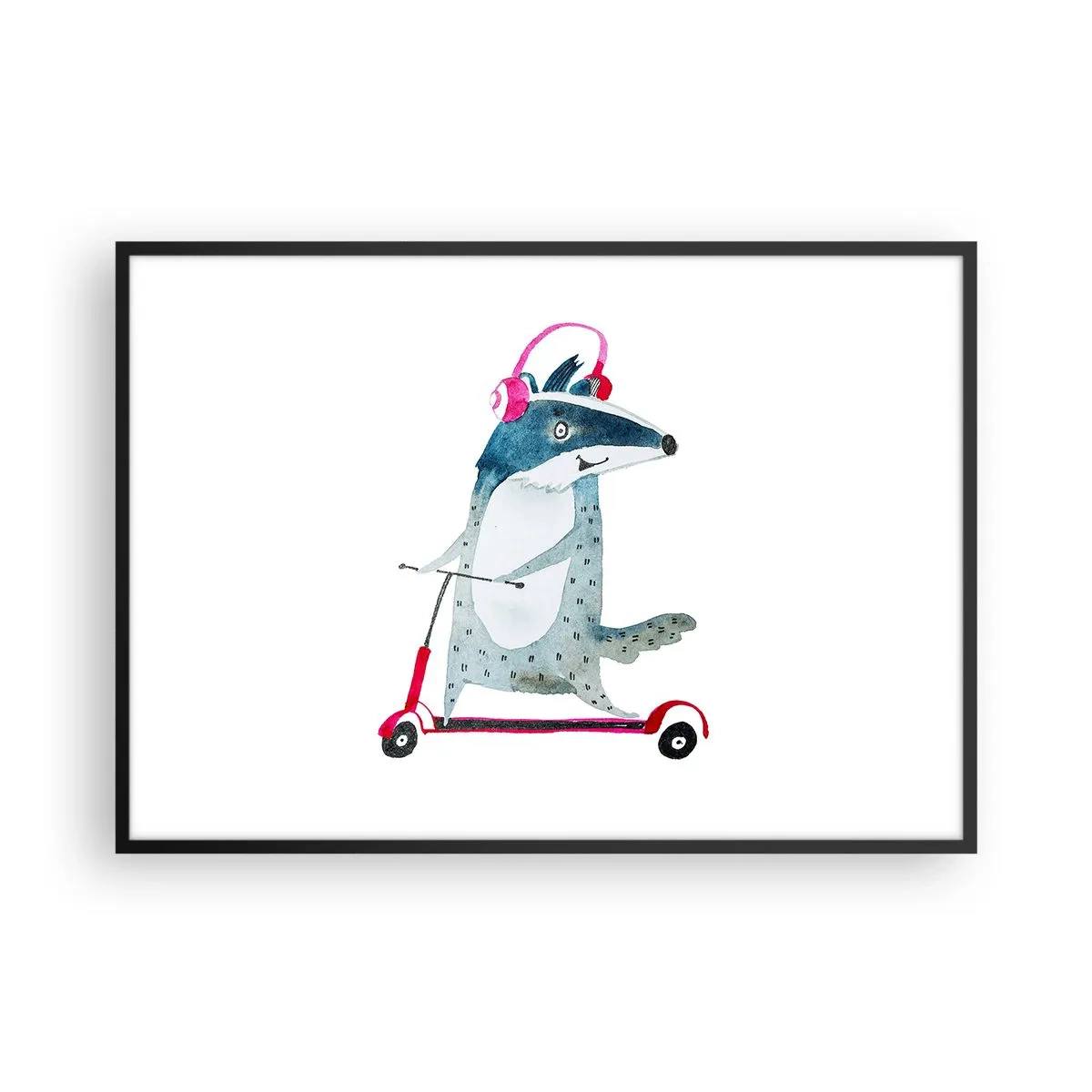 Plakát v černém rámu - Jezevčí radosti - 100x70 cm