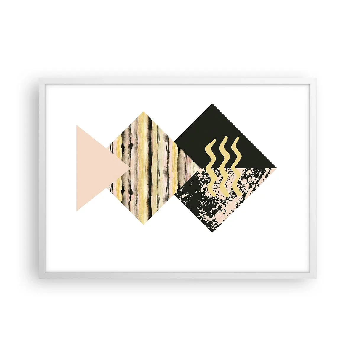 Plakát v bílém rámu - Není to tak jednoduché - 70x50 cm