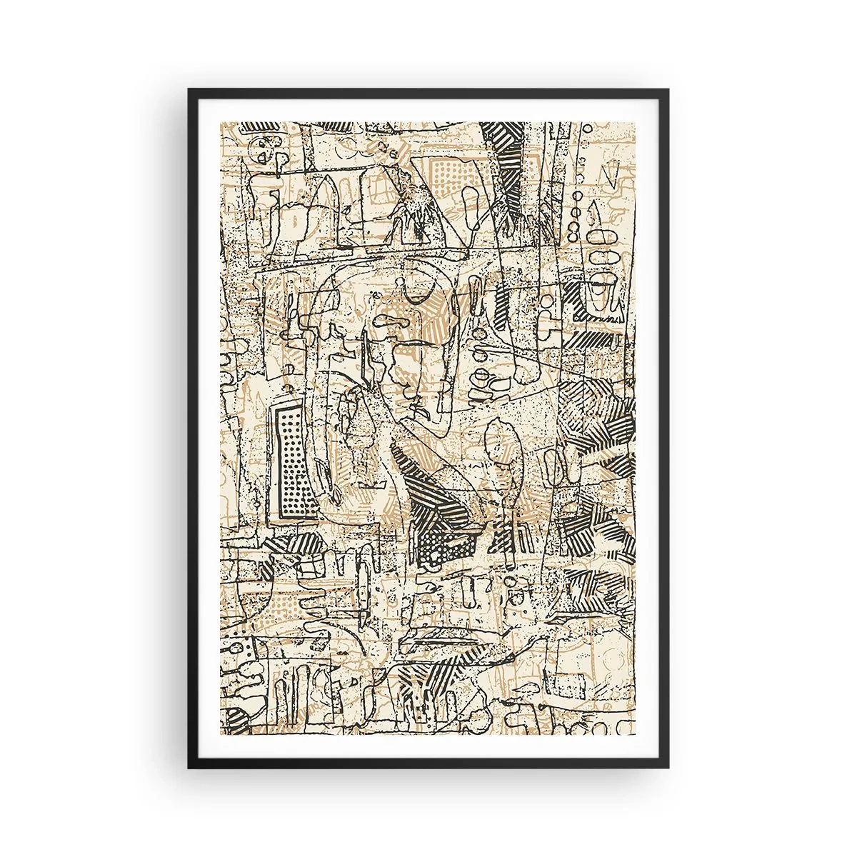 Plakát v černém rámu - Čeká na rozluštění - 70x100 cm