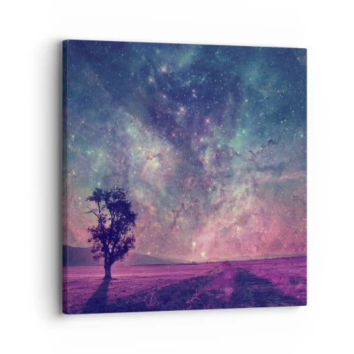 Obraz na plátně - Pod magickou oblohou - 30x30 cm