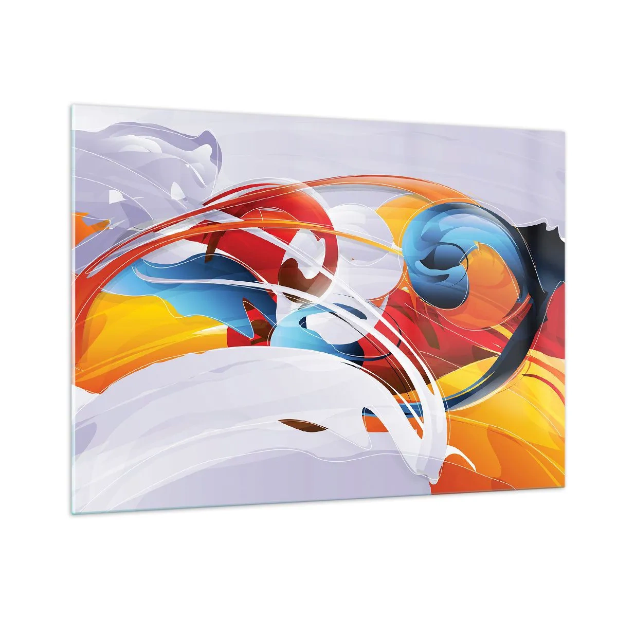 Obraz na skle - Tanec živlů - 100x70 cm