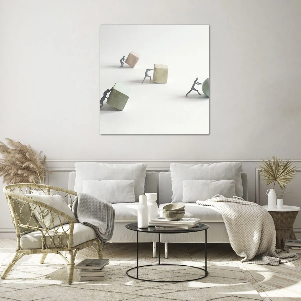 Obraz na skle - Život samotný - 40x40 cm