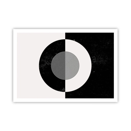 Plakát - Harmonie v černé a bílé - 100x70 cm