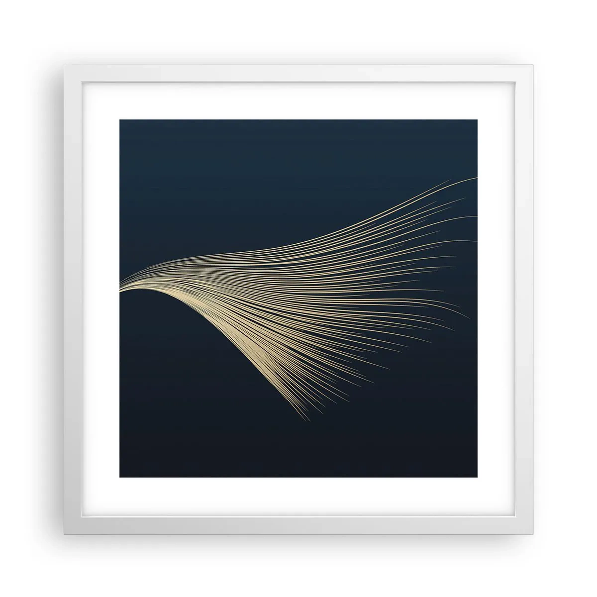 Plakát v bílém rámu - Jako andělské vlasy - 40x40 cm