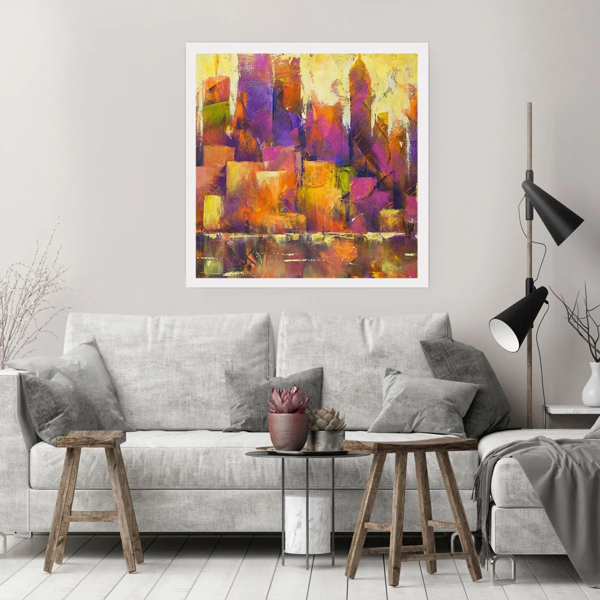 Plakát - Metropolitní kompozice - 50x50 cm