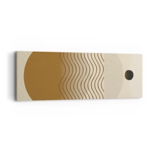 Obraz na plátně - O původu geometrických obrazců - 90x30 cm