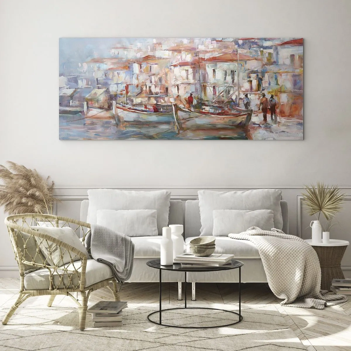 Obraz na skle - Pastelová dovolená - 140x50 cm