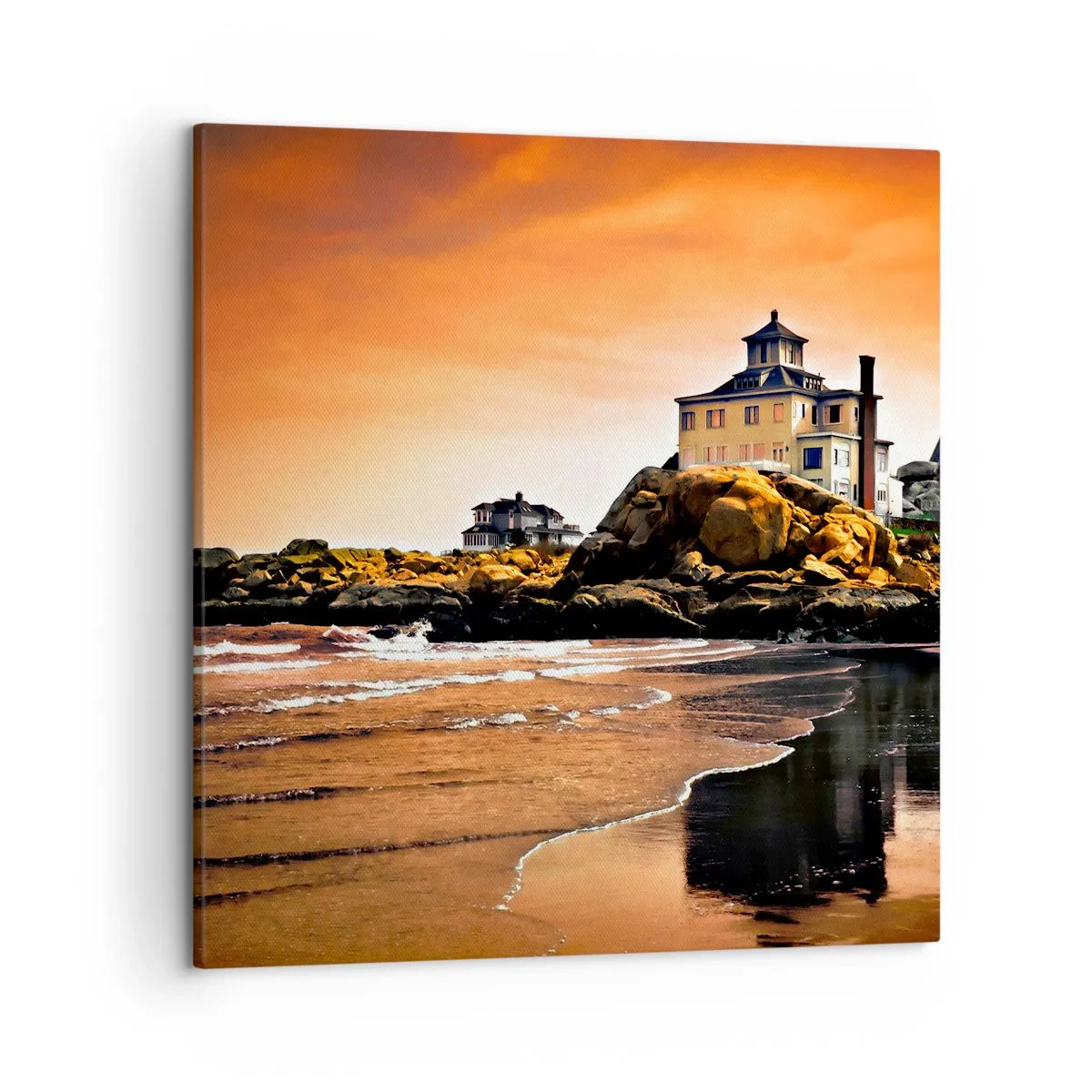 Obraz na plátně - Elegance západního pobřeží - 50x50 cm