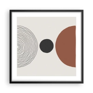 Plakát v černém rámu - V centru pozornosti - 50x50 cm