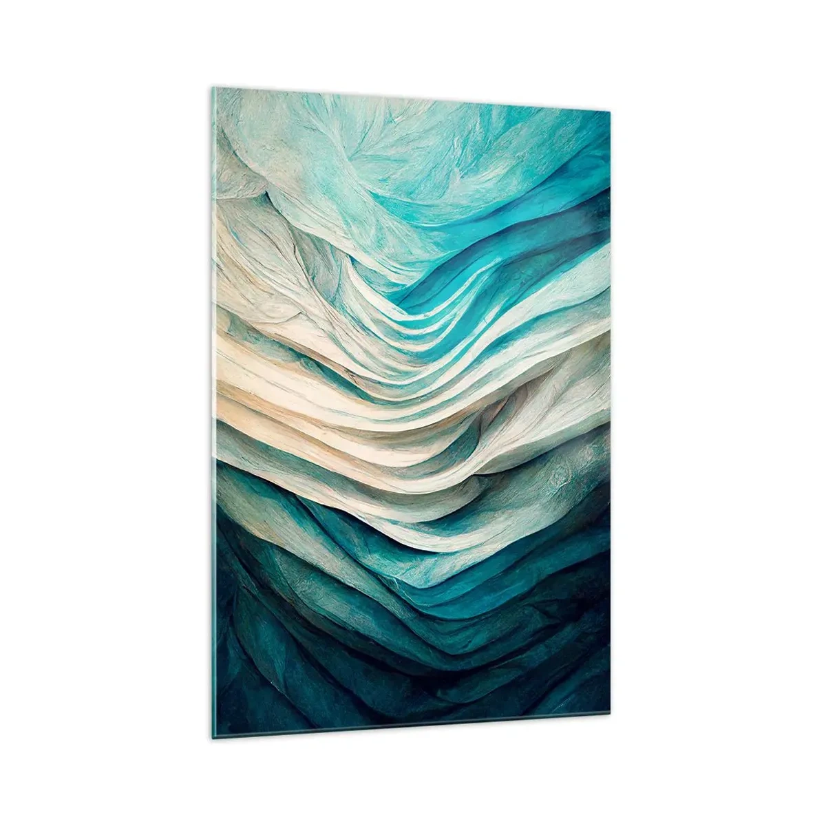 Obraz na skle - Modrá neukojitelnost - 70x100 cm