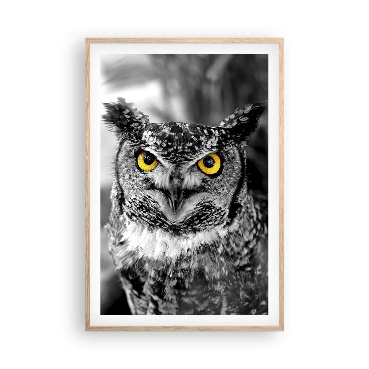 Plakát v rámu světlý dub - Nic se neschová - 61x91 cm