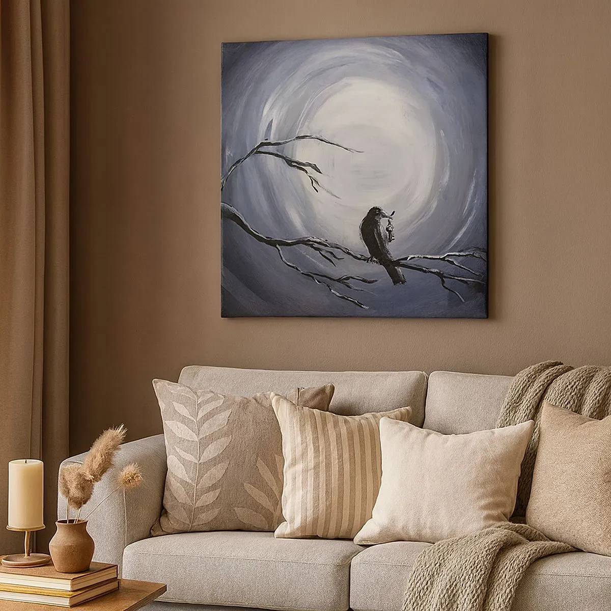 Obraz na plátně - Klíč k tajemství noci - 30x30 cm